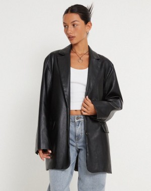 Black Motel Rocks Saken Women's Blazers | XNI9795ZD