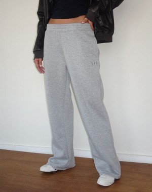 Grey Motel Rocks Loose Women's Joggers | VIG7843IN