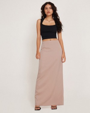 Pink Motel Rocks Layla Maxi Women's Skirts | XEF234TG