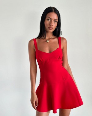 Red Motel Rocks Audra Women's Mini Dress | ZEJ8275MV