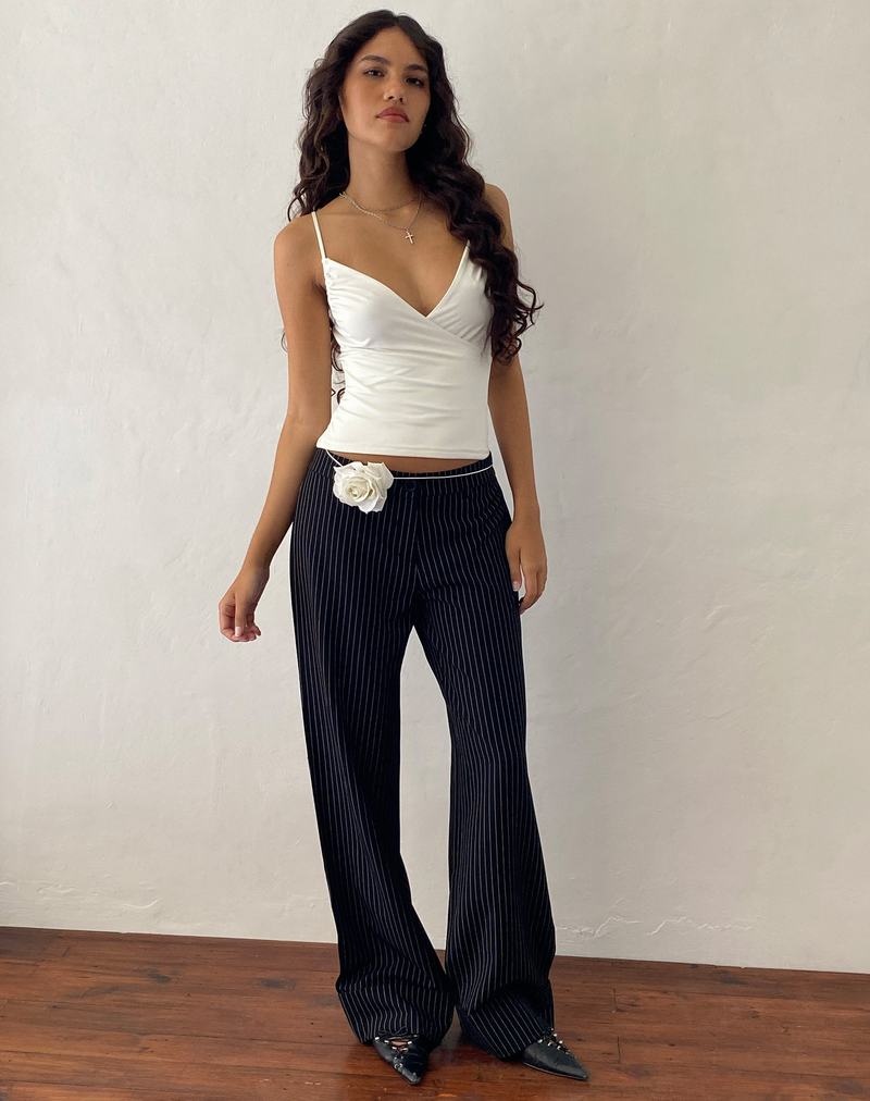 Black Motel Rocks Abba Low Rise Women's Trousers | CBS7820HW