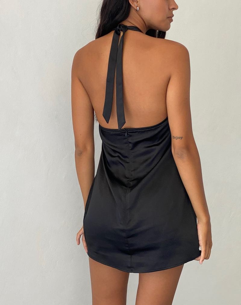 Black Motel Rocks Coda Slip Women's Mini Dress | JLJ5336QF