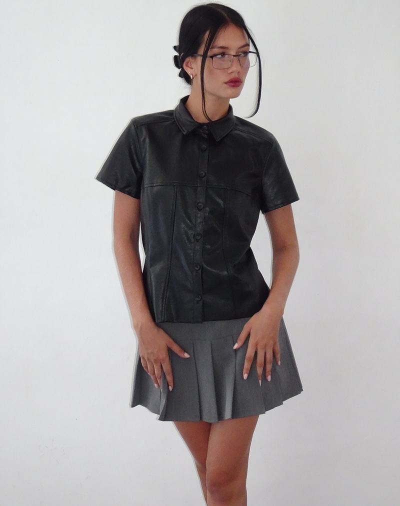 Black Motel Rocks Mulan Short Sleeve Women's Shirts | PWX148JL