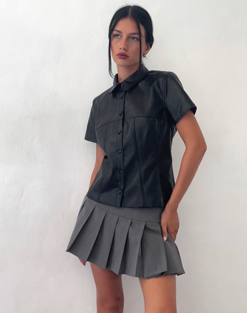 Black Motel Rocks Mulan Short Sleeve Women's Shirts | PWX148JL