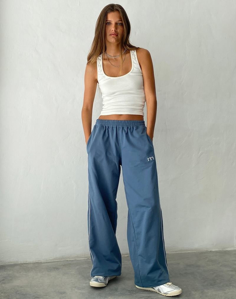 Blue Motel Rocks Benton Wide Leg Women's Joggers | CJV8537RB