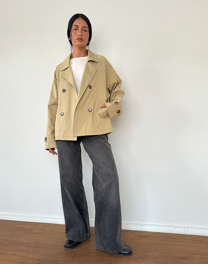 Brown Motel Rocks Narto Boxy Trench Women's Jackets | PWB618BE