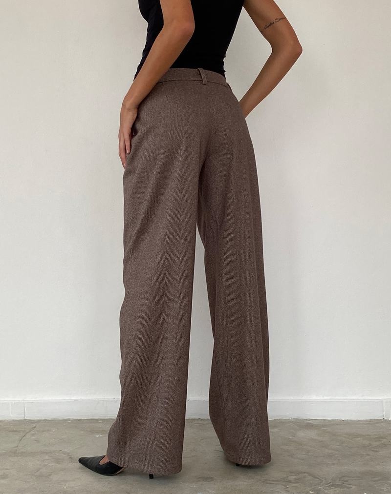 Dark Brown Motel Rocks Helsa Low Rise Women's Trousers | KJW6171KG