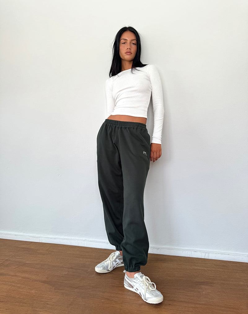 Green Light Grey Motel Rocks Em Women's Joggers | TEG59100OM