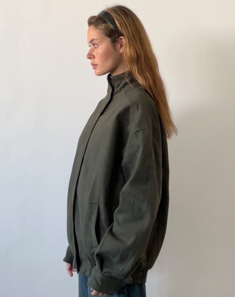 Green Motel Rocks Cavine Women's Bomber Jackets | IKP459IJ