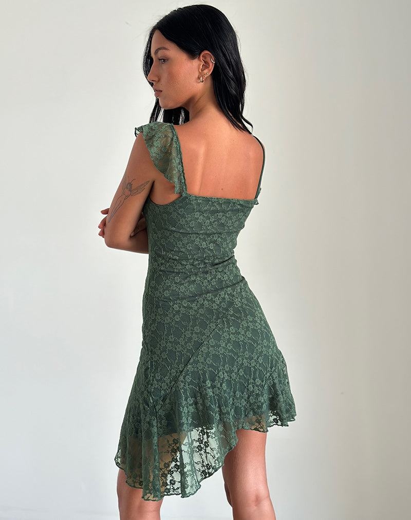 Green Motel Rocks Jati Women's Mini Dress | IOM8052JY