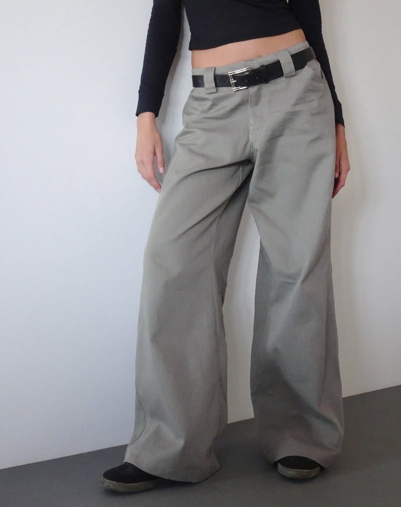 Green Motel Rocks Kaomy Wide Leg Women's Trousers | CAE2360FD