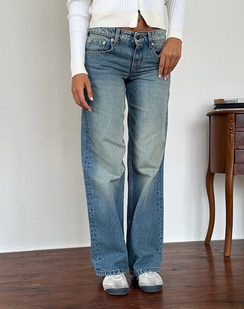 Green Motel Rocks Low Rise Parallel Women's Jeans | ZZS5533PG