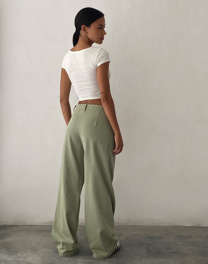 Green Motel Rocks Satria Extra Wide Women's Trousers | LUN2767VM