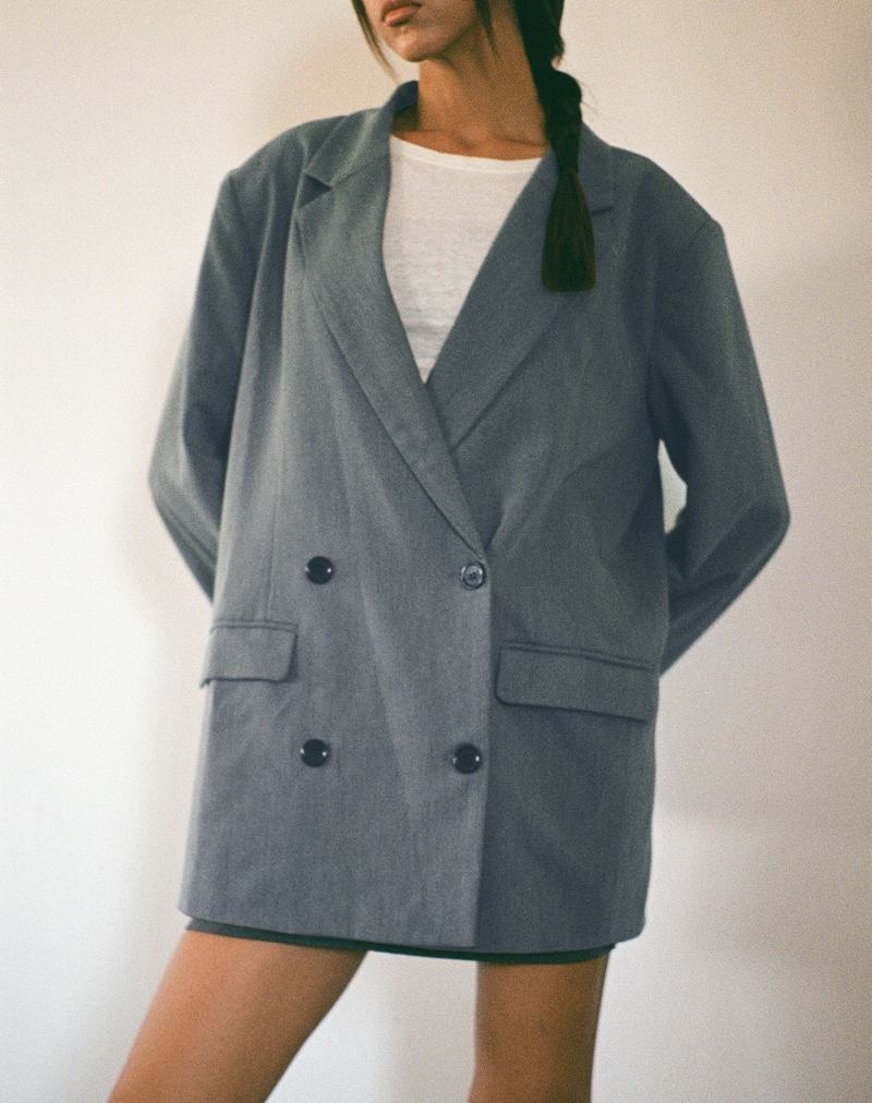 Grey Motel Rocks Ardea Double Breasted Women's Blazers | GAW9927TT