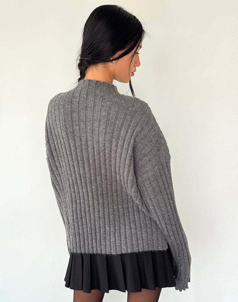 Grey Motel Rocks Judah Oversized Chunky Rib Knit Women's Jumpers | VFP7856JF