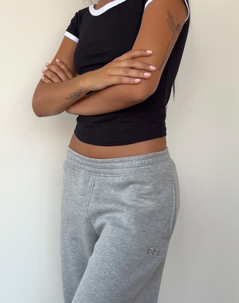 Grey Motel Rocks Loose Women's Joggers | VIG7843IN