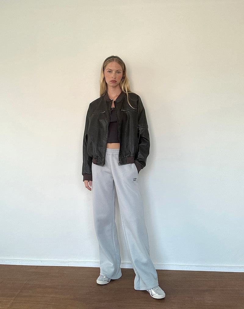 Grey Motel Rocks Loose Women's Joggers | WAU8113FJ