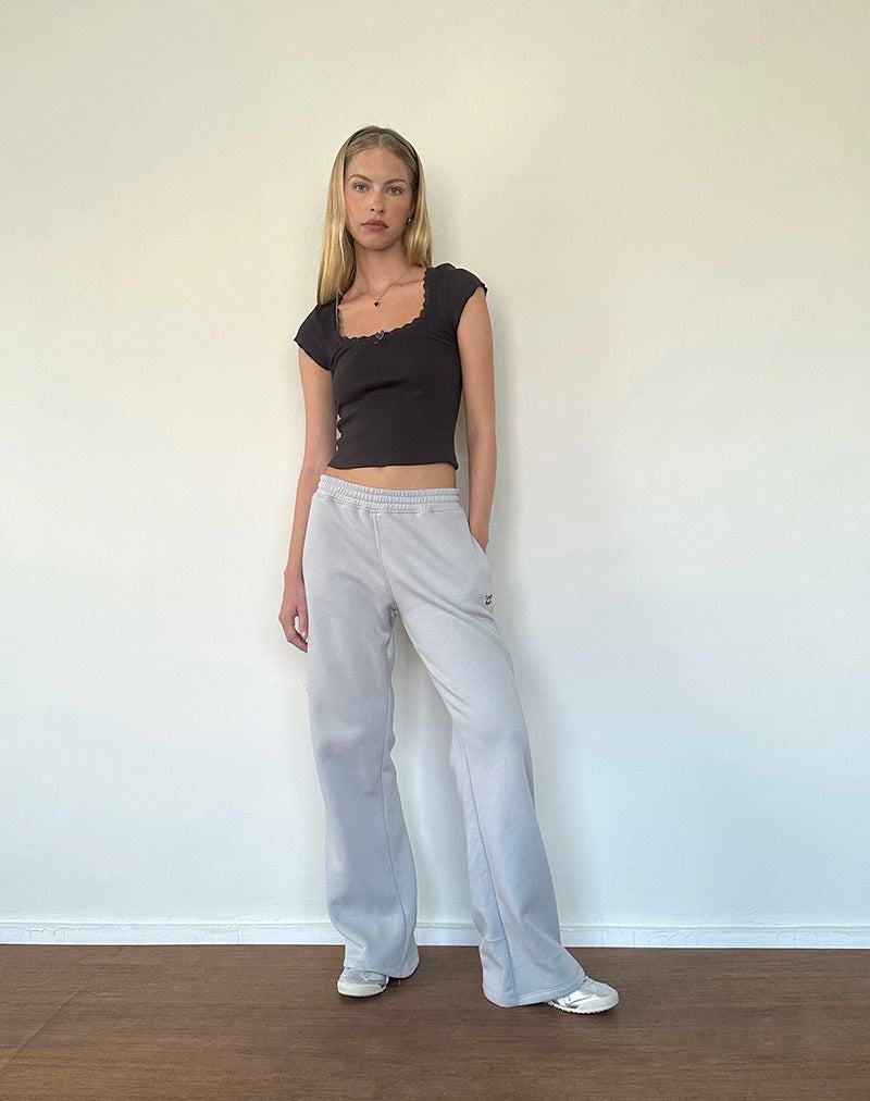 Grey Motel Rocks Loose Women's Joggers | WAU8113FJ