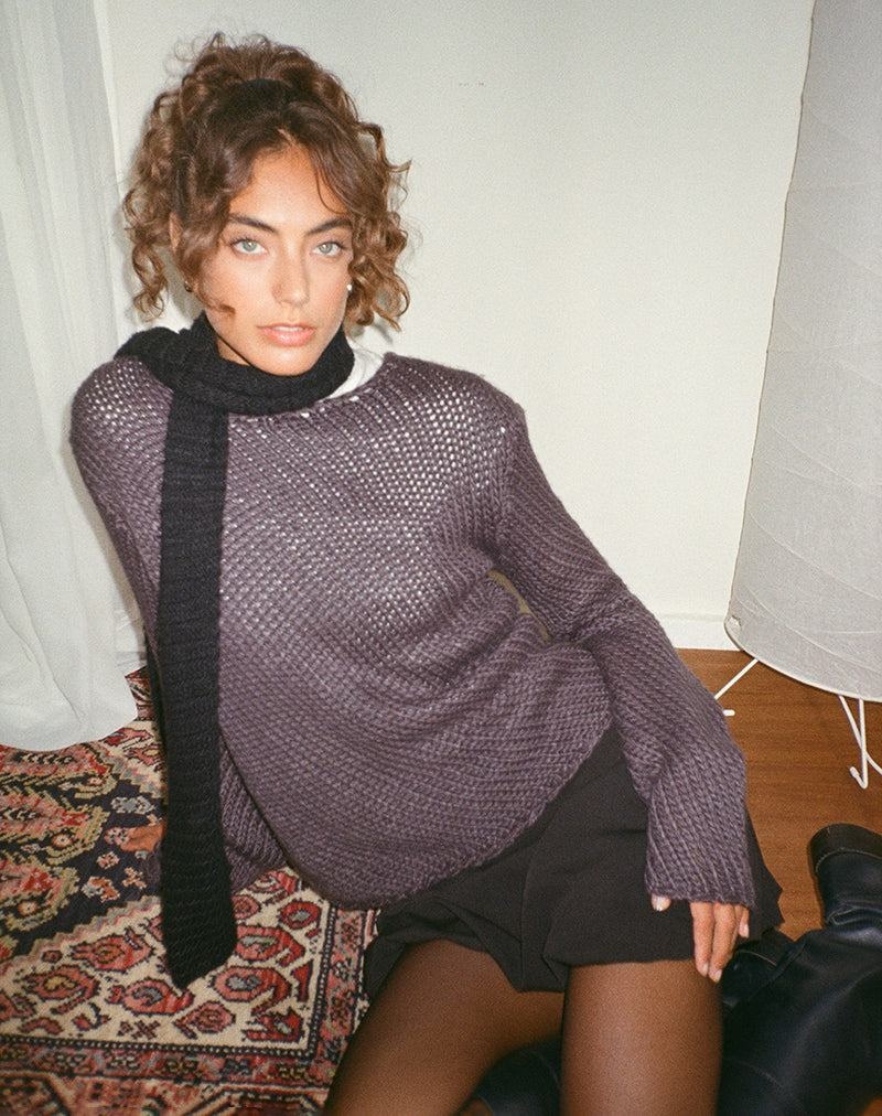 Grey Motel Rocks Ranvir Knitted Women's Jumpers | CZV884WP