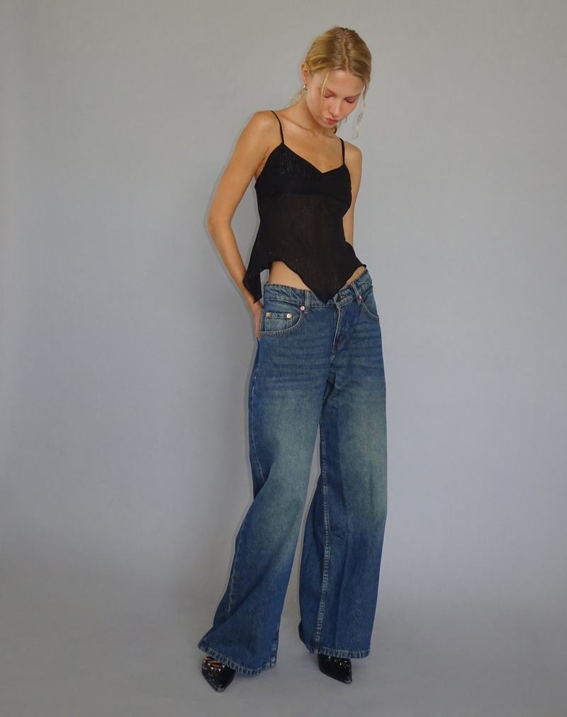 Light Blue Motel Rocks Roomy Extra Wide Low Rise Women's Jeans | FBS4190NR