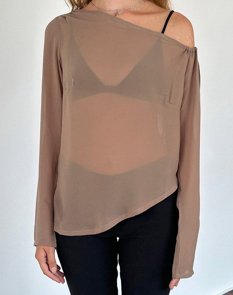 Light Brown Motel Rocks Riot Women's Blouse | SYD9476XB