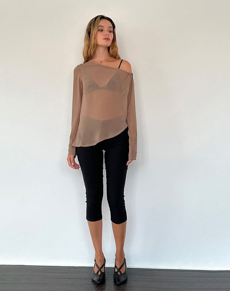 Light Brown Motel Rocks Riot Women's Blouse | SYD9476XB