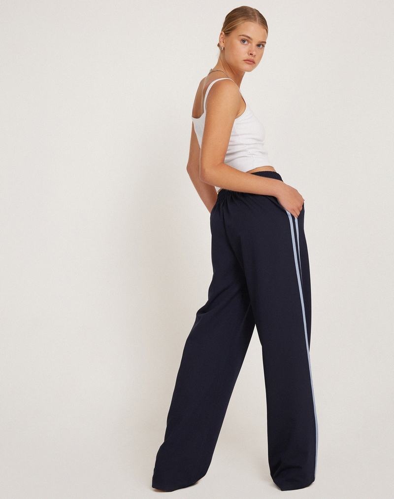 Navy Motel Rocks Bennett Trouser Women's Joggers | SJH1296TK