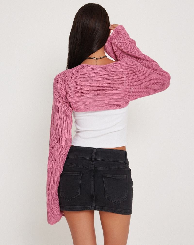 Pink Motel Rocks Nobila Shrug Women's Jumpers | TZD8823ET