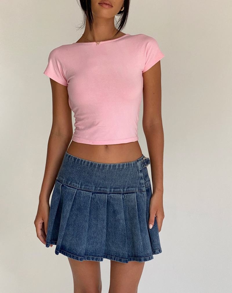 Pink Motel Rocks Xiwang Women's Cropped Tops | MSJ9799XC