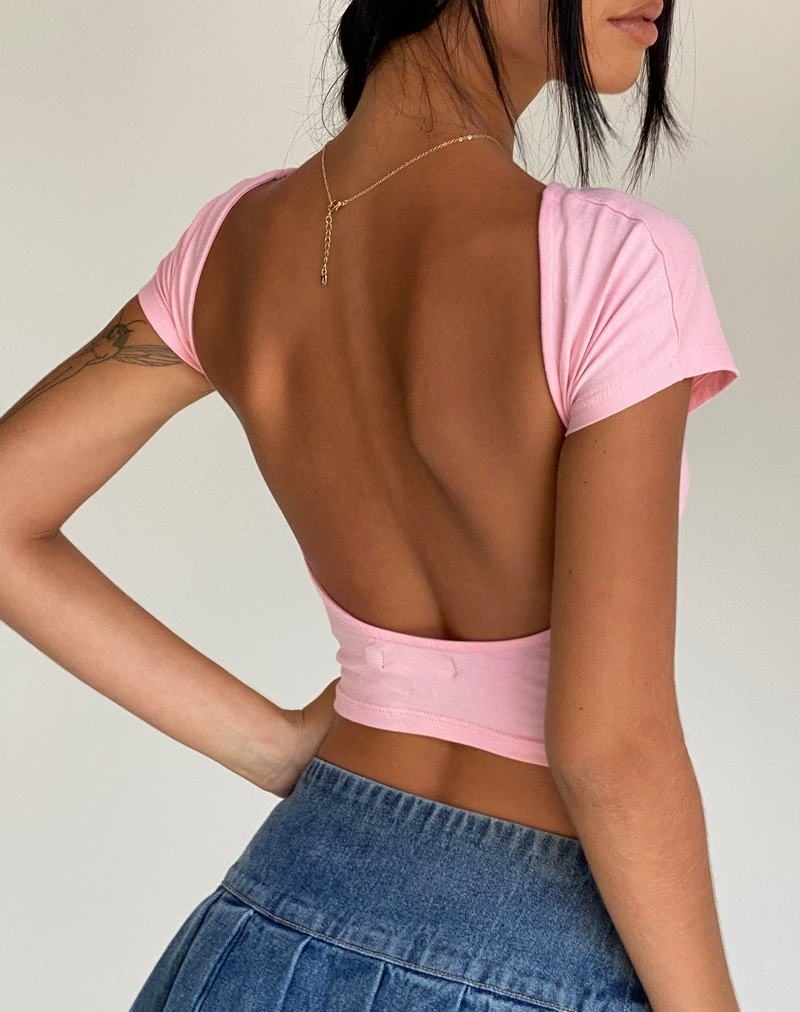 Pink Motel Rocks Xiwang Women's Cropped Tops | MSJ9799XC