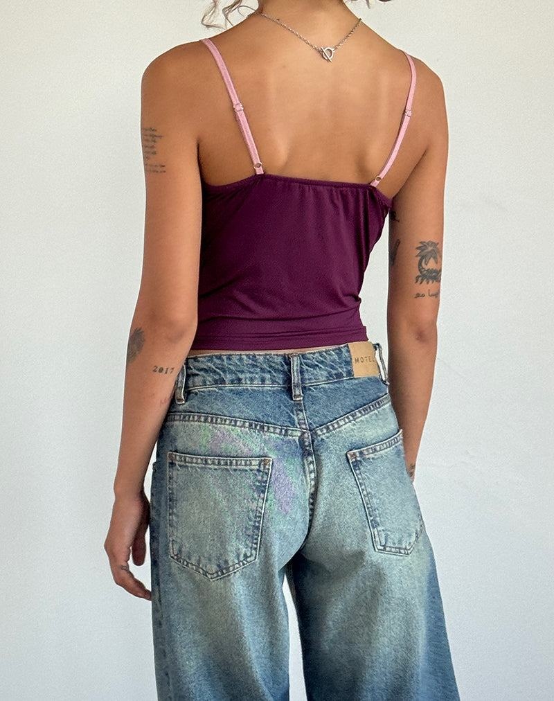 Purple Motel Rocks Marjorie Strappy Women's Vest | CCS330UZ