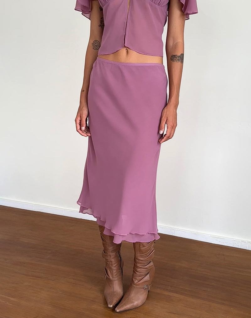 Purple Motel Rocks Suharni Midi Women's Skirts | ZFV2710YC